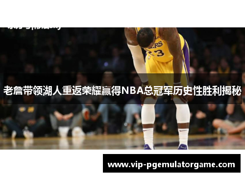 老詹带领湖人重返荣耀赢得NBA总冠军历史性胜利揭秘
