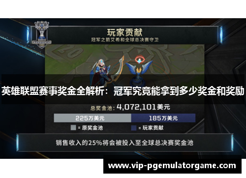 英雄联盟赛事奖金全解析：冠军究竟能拿到多少奖金和奖励